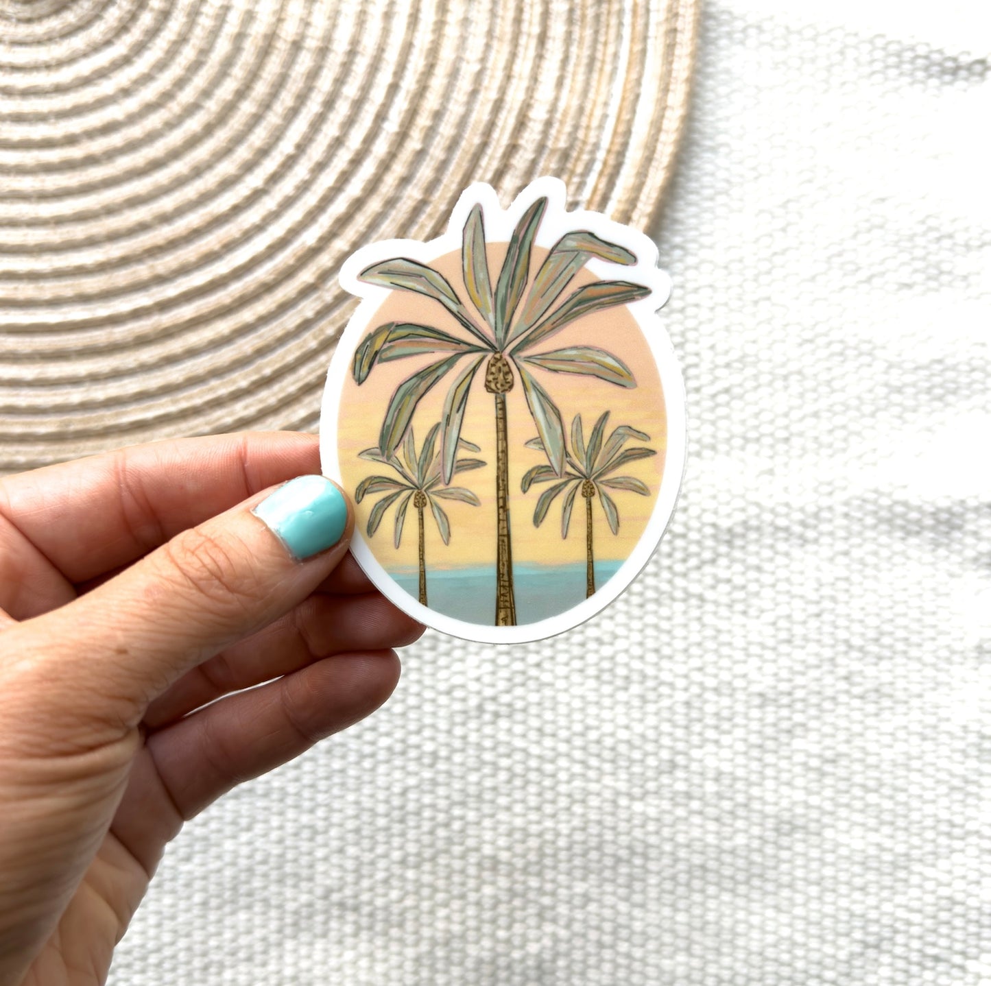 Palm Tree Waterproof Sticker