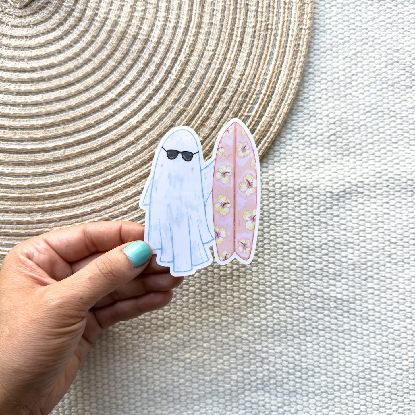 Surfer Ghost Waterproof Sticker