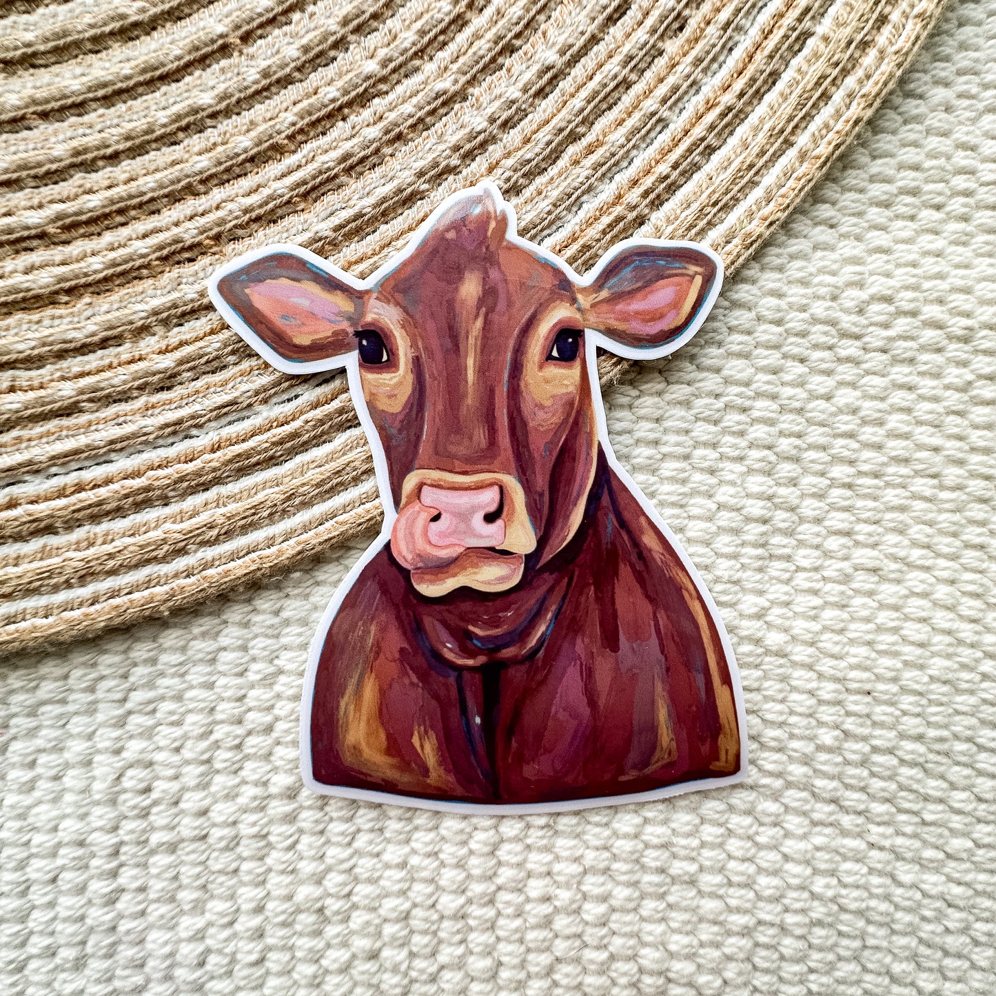 Cow Waterproof Sticker