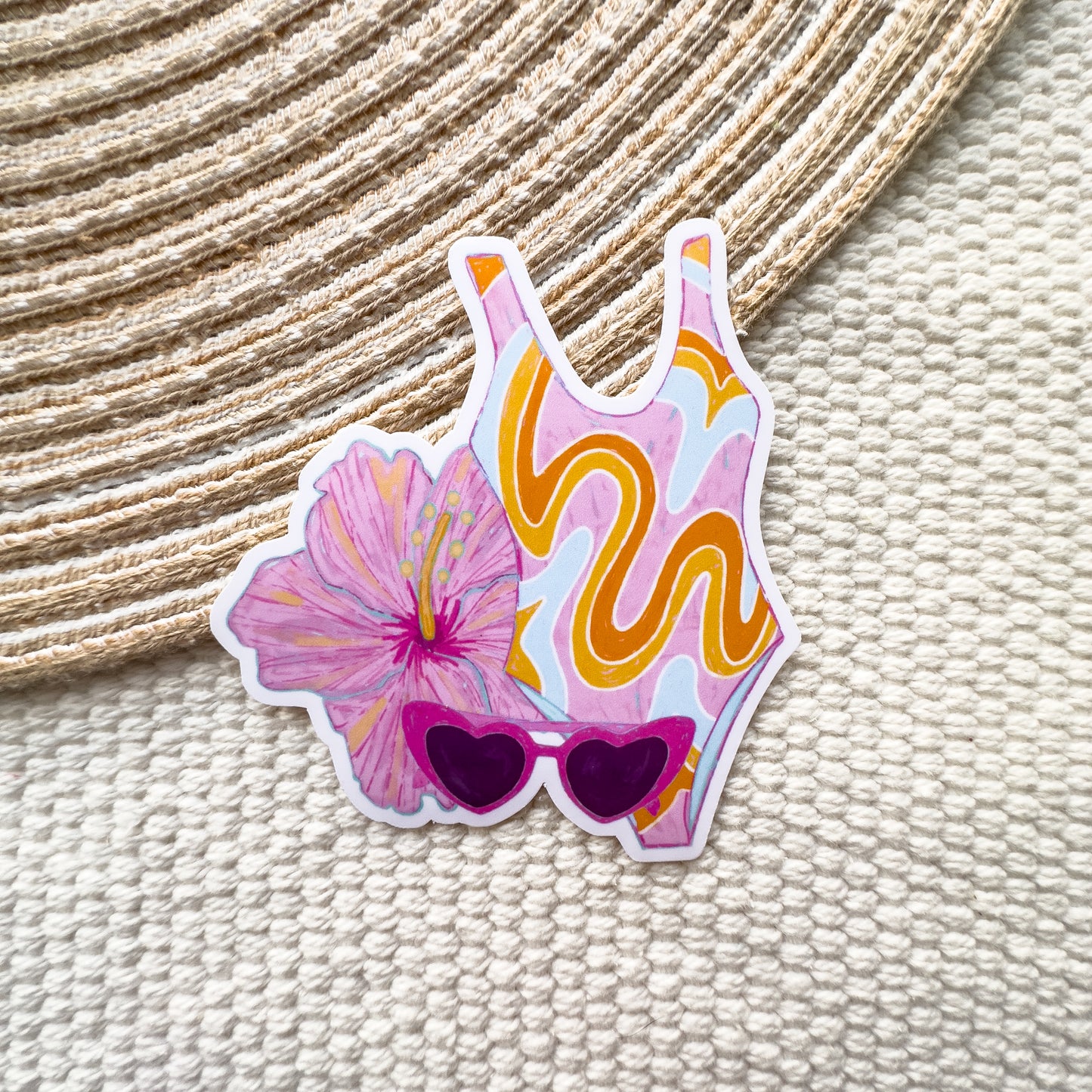 Beach Essentials Waterproof Sticker
