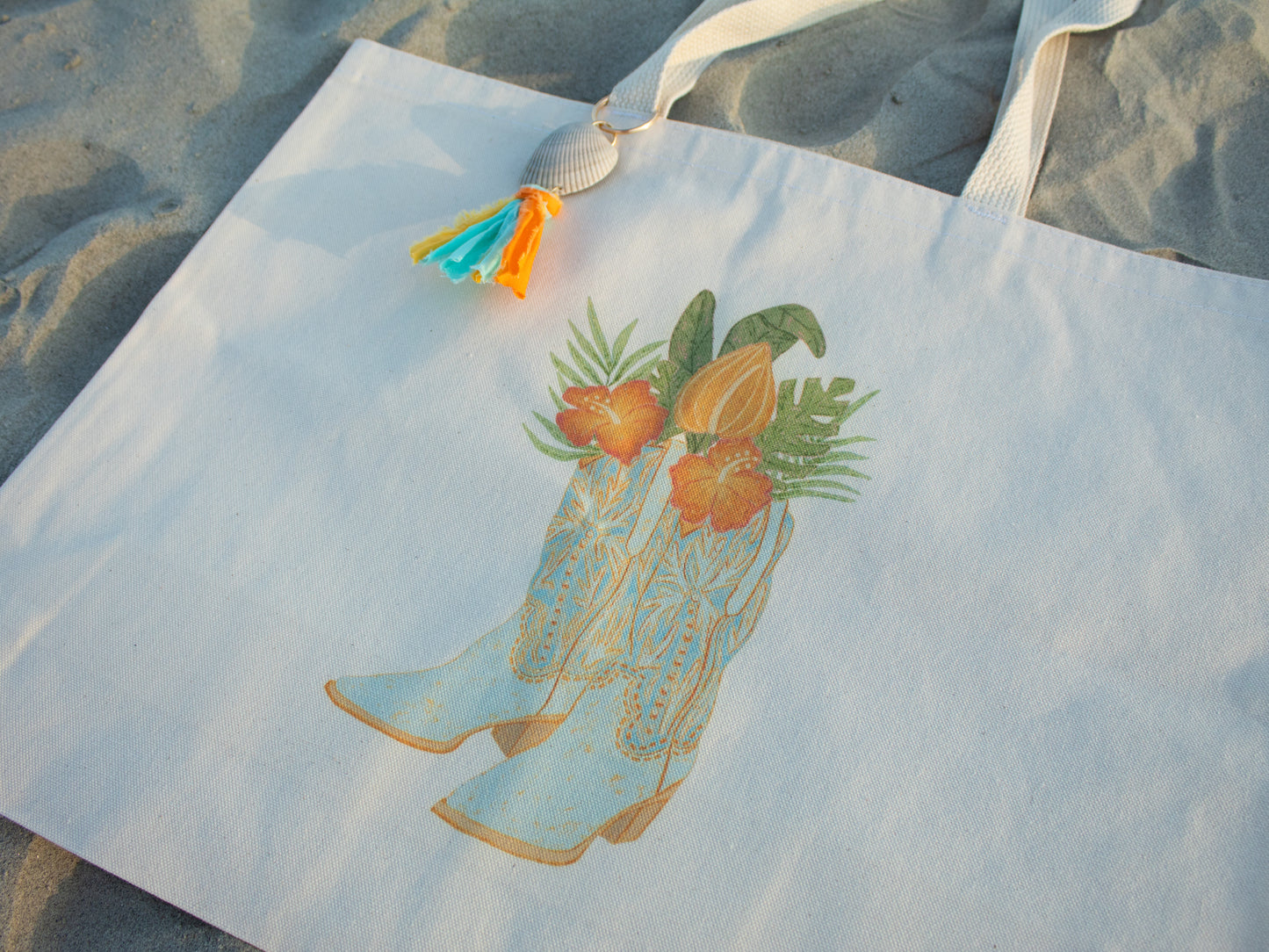 Coastal Cowgirl Tote Bag