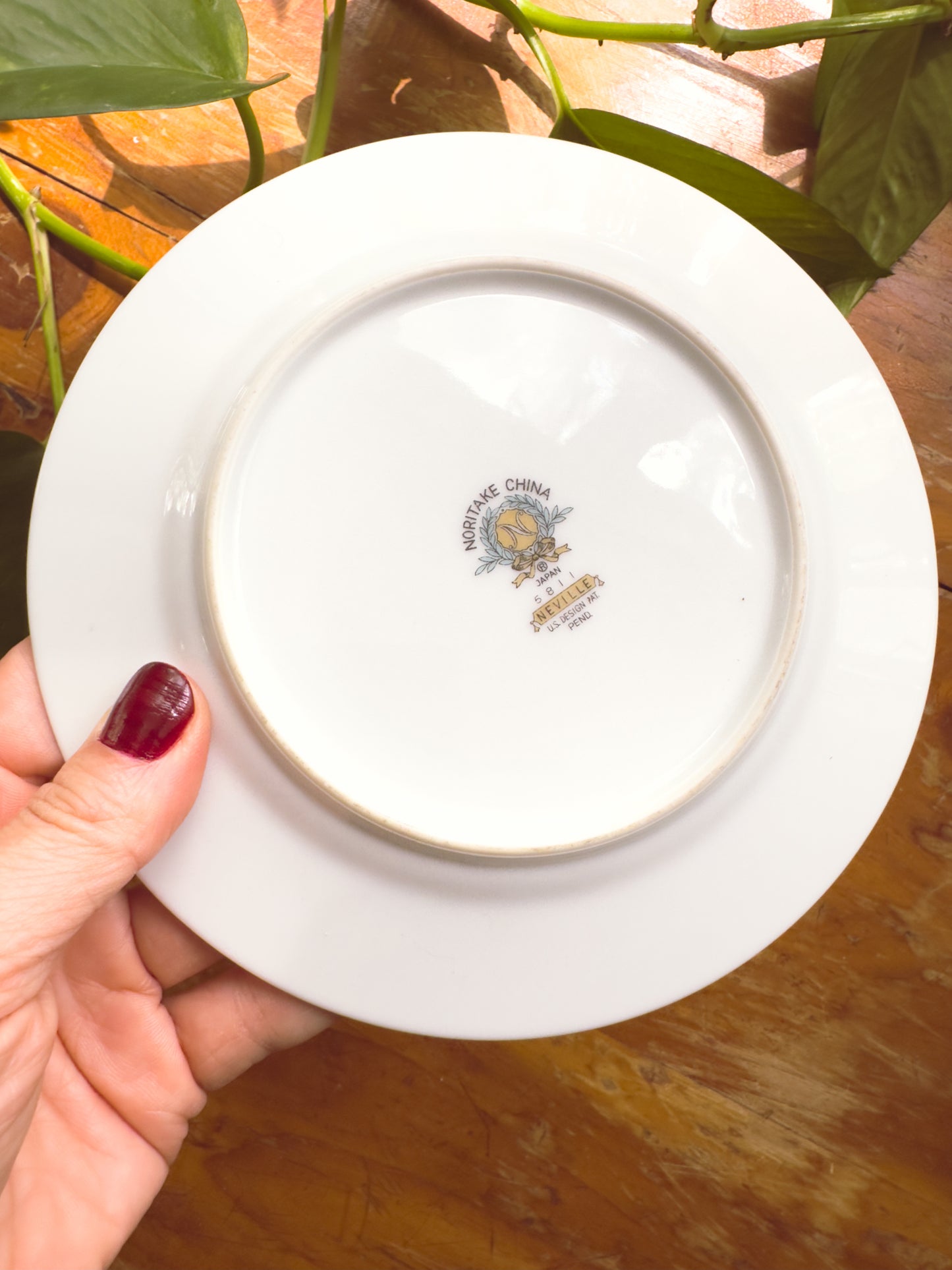 "A Floral Daydream" Original Art | Rabbit & Floral Painting on Ceramic Plate