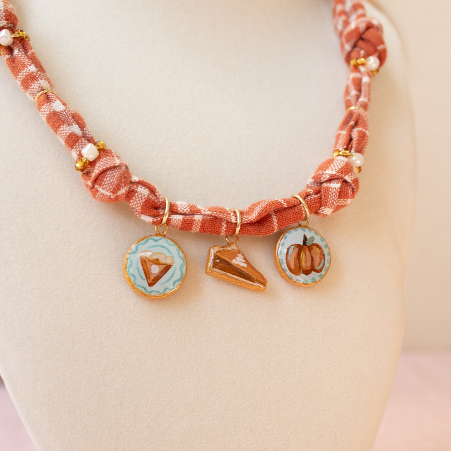 Pumpkin Pie Flanel Bandana Necklace