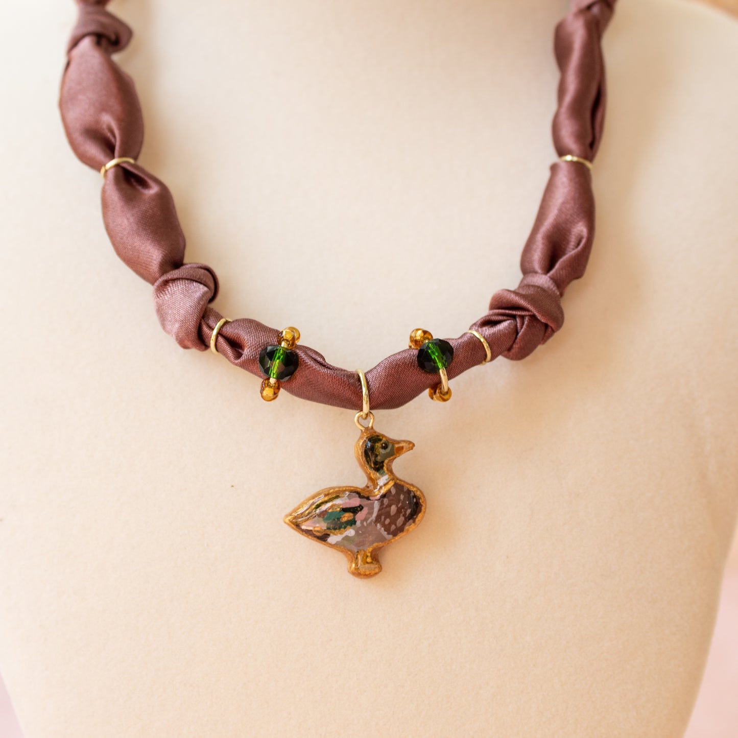 Mallard Duck Bandana Necklace (option 3)