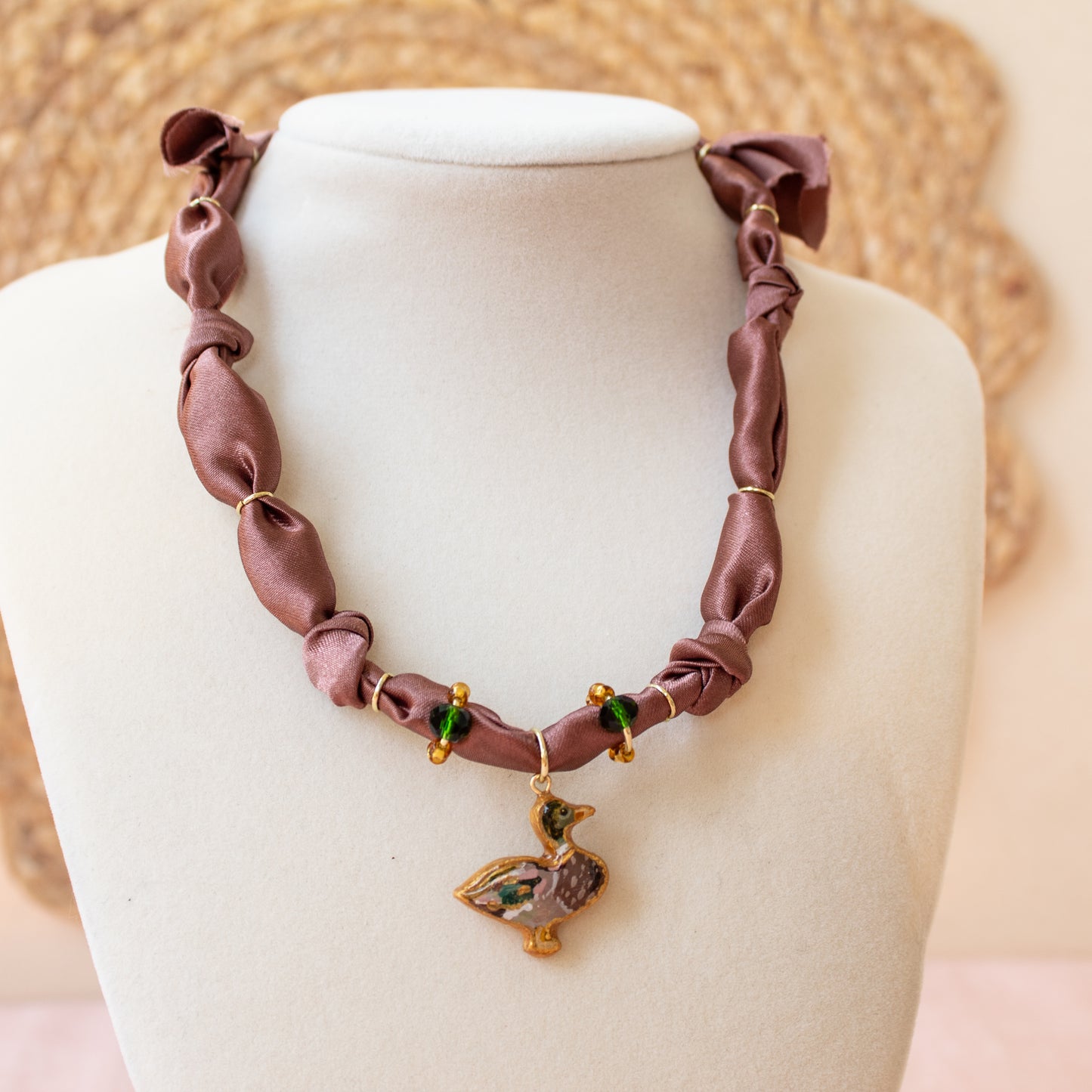 Mallard Duck Bandana Necklace (option 3)