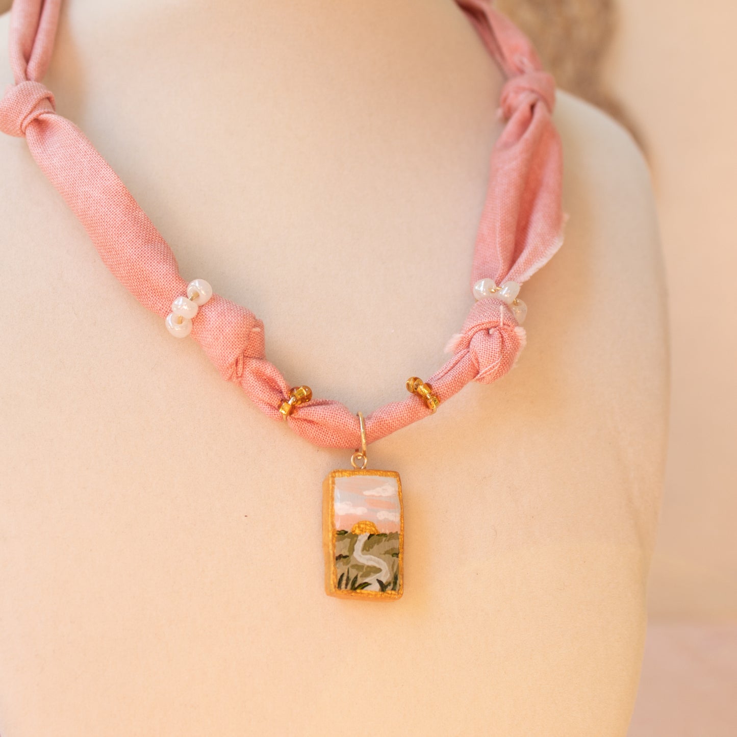 Marsh Sunset Bandana Necklace