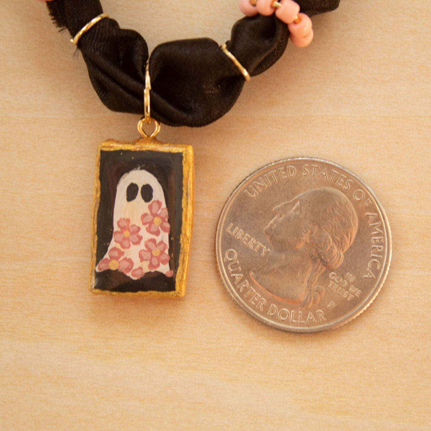 Floral Ghost Charm - CHARM40