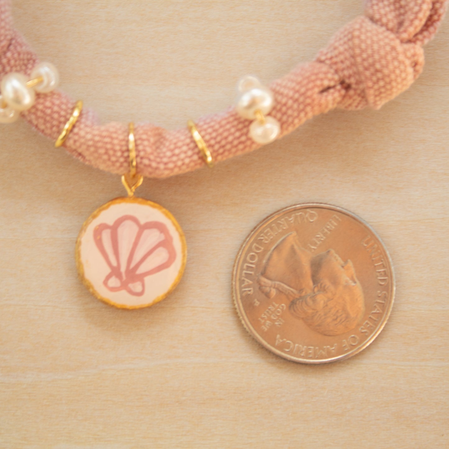 Pink Shell Charm - CHARM41