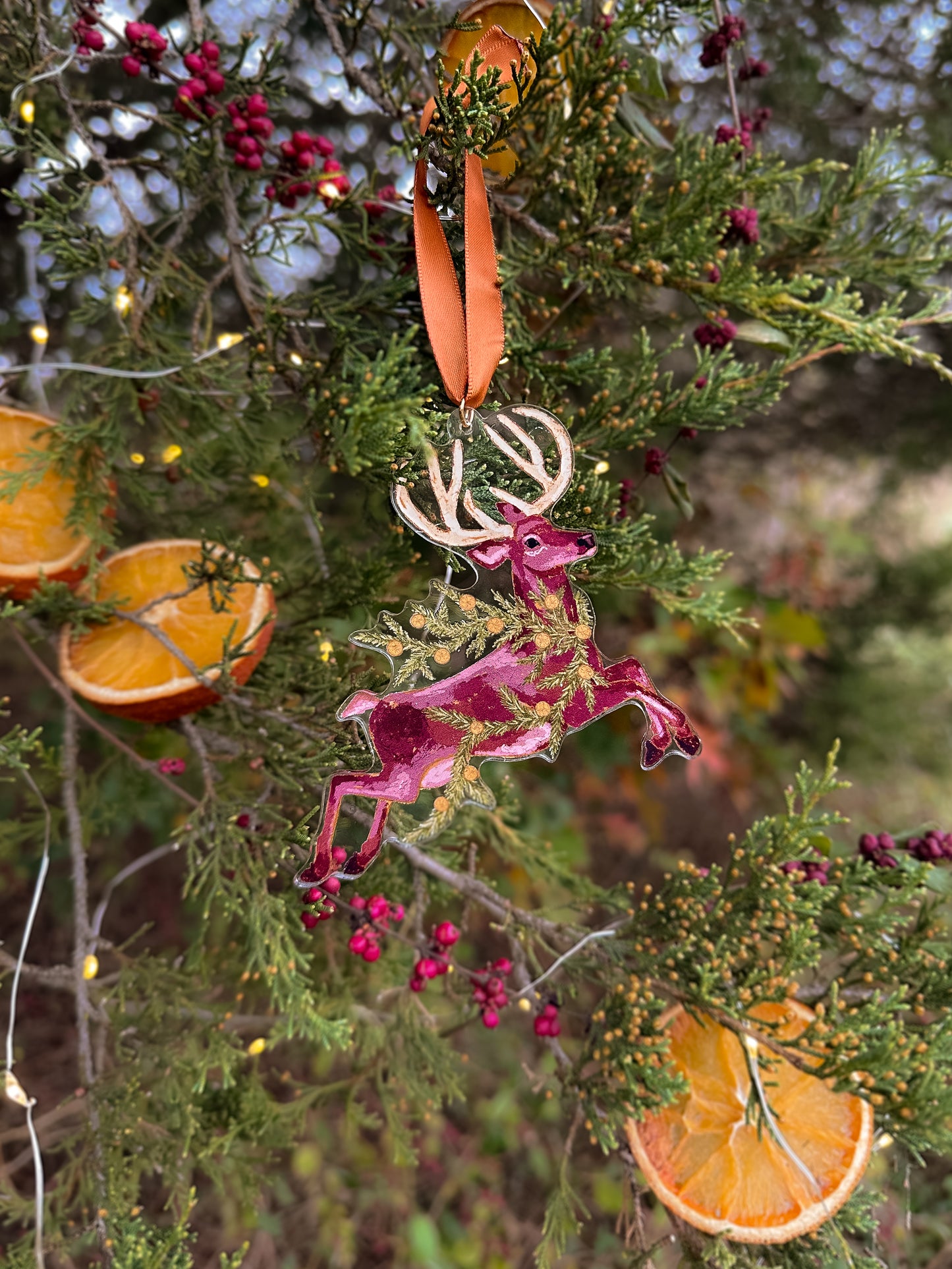 Woodland Reindeer Ornament