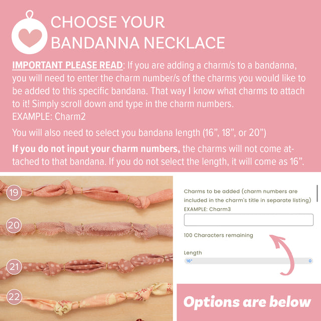 Bandana Necklace Options