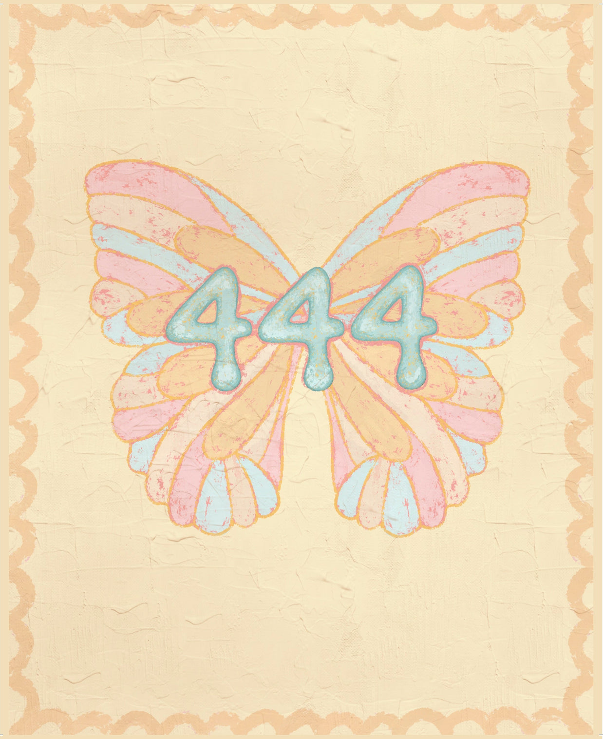 444 Angel Number | 8x10 Print