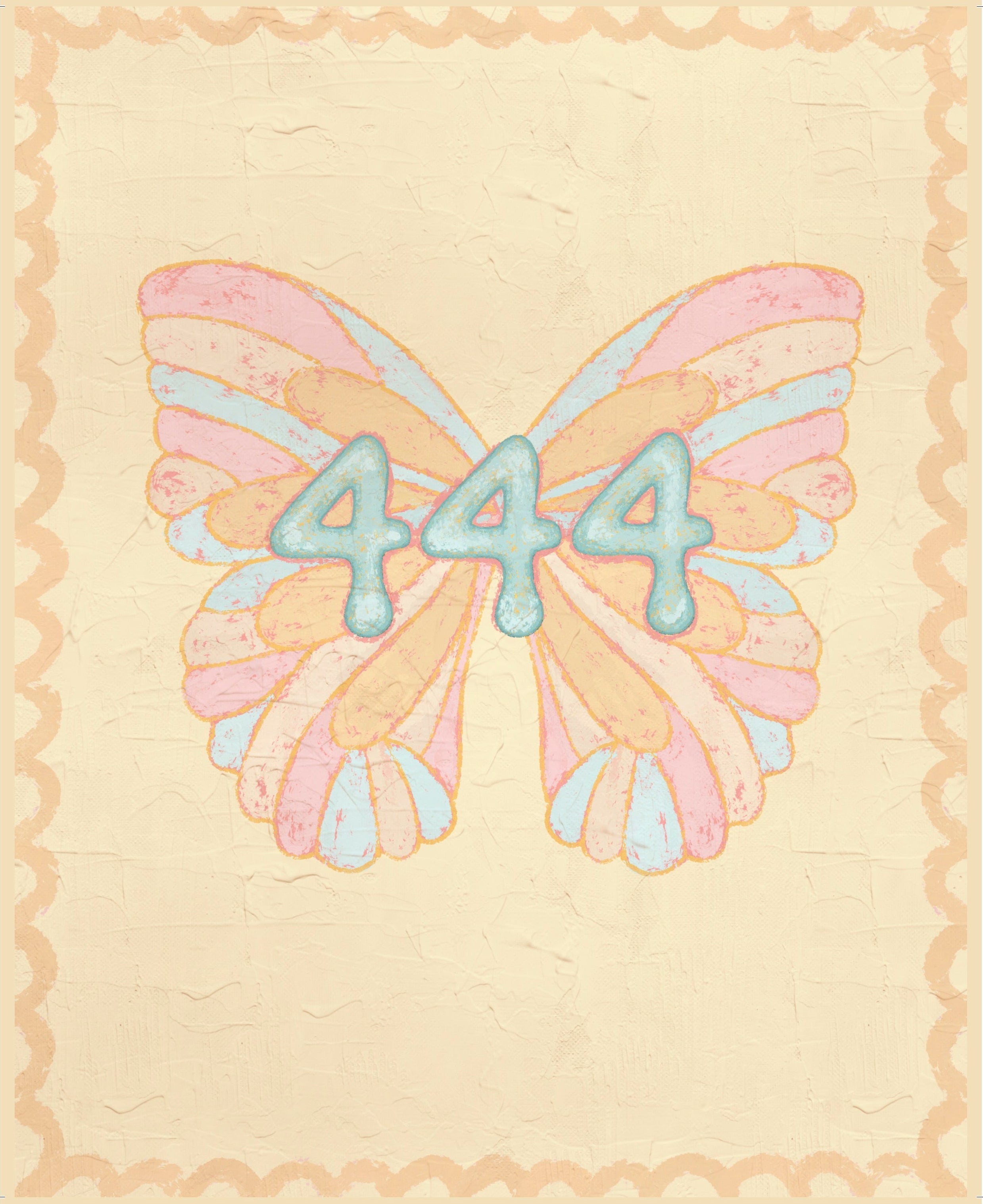 444 Angel Number | 8x10 Print