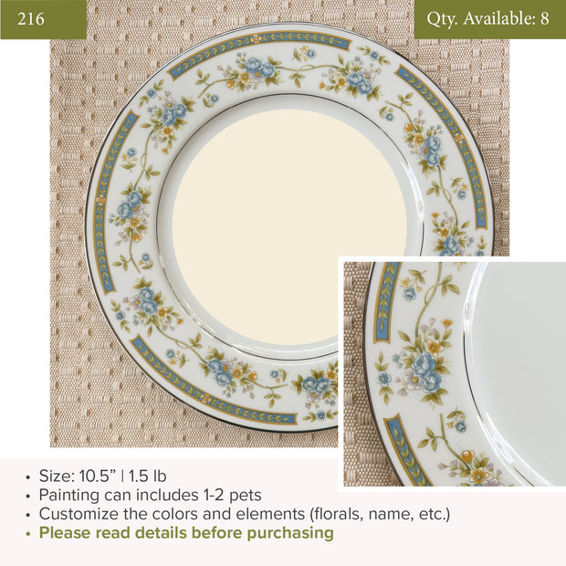 Plate 216 | 10.5" | Fits 1-2 Pets | 8 available