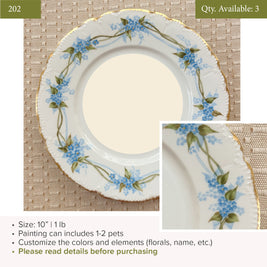 Plate 202 | Blue Flowers | 10