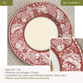 Plate 203 | Red Rim| 10