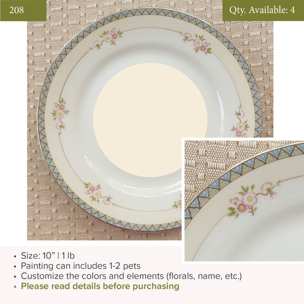 Plate 208 | 10" | Fits 1-2 Pets | 4 available