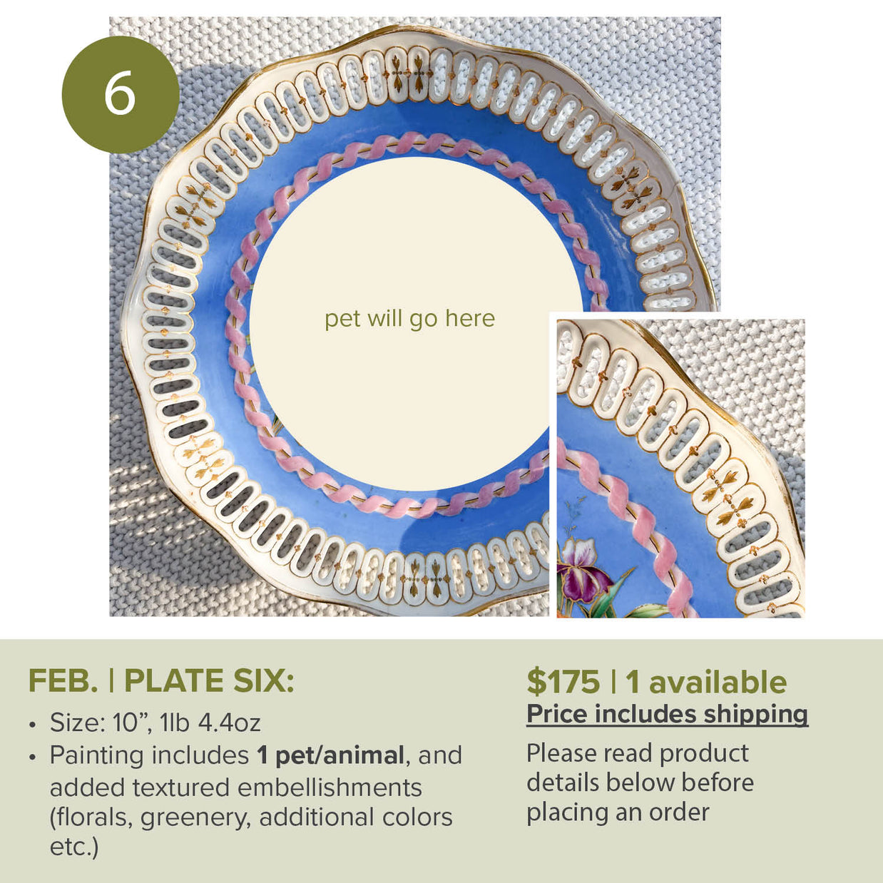 FEBRUARY Custom Pet/animal Portrait Slots