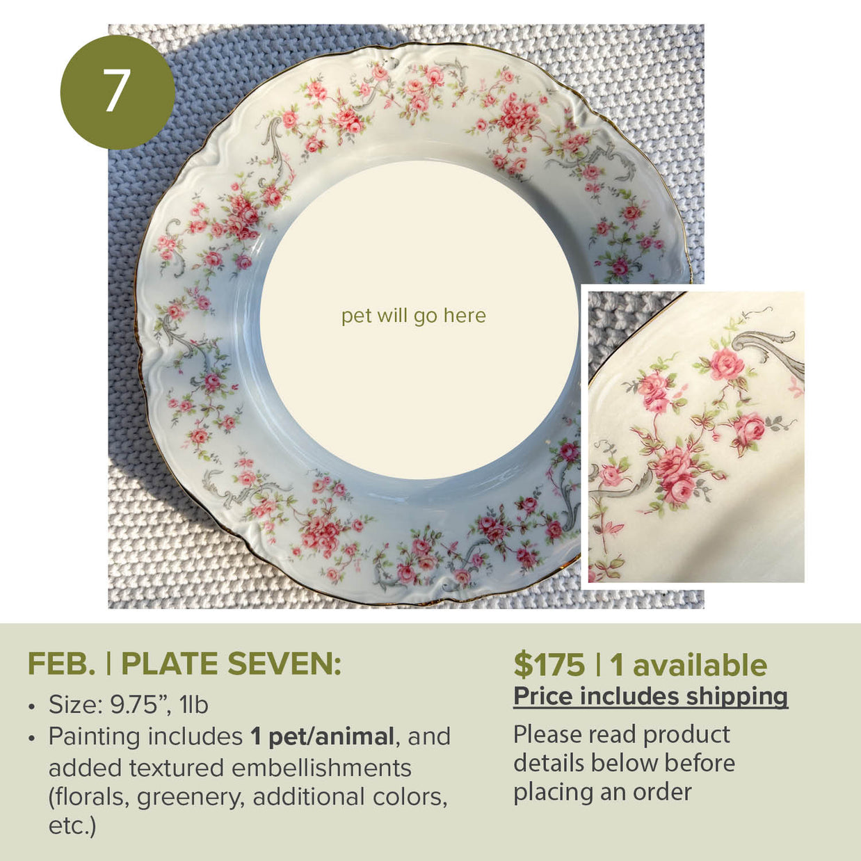 FEBRUARY Custom Pet/animal Portrait Slots