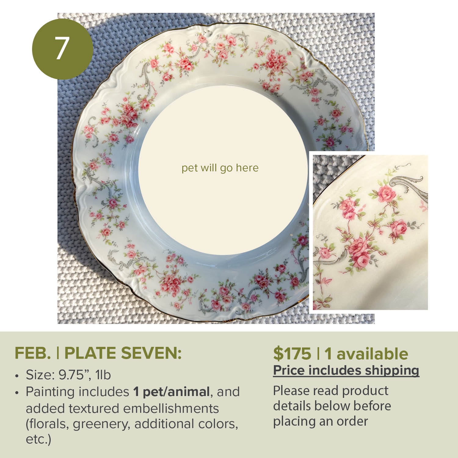 FEBRUARY Custom Pet/animal Portrait Slots