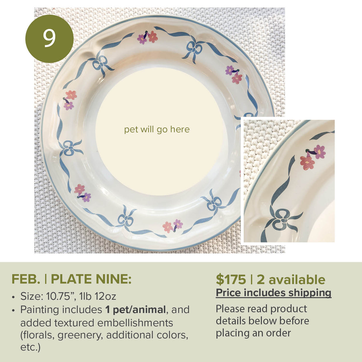 FEBRUARY Custom Pet/animal Portrait Slots