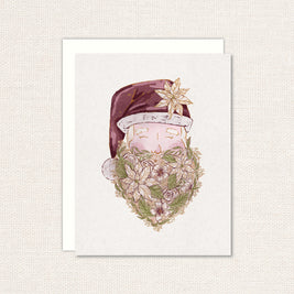 Woodland Santa Holiday Card