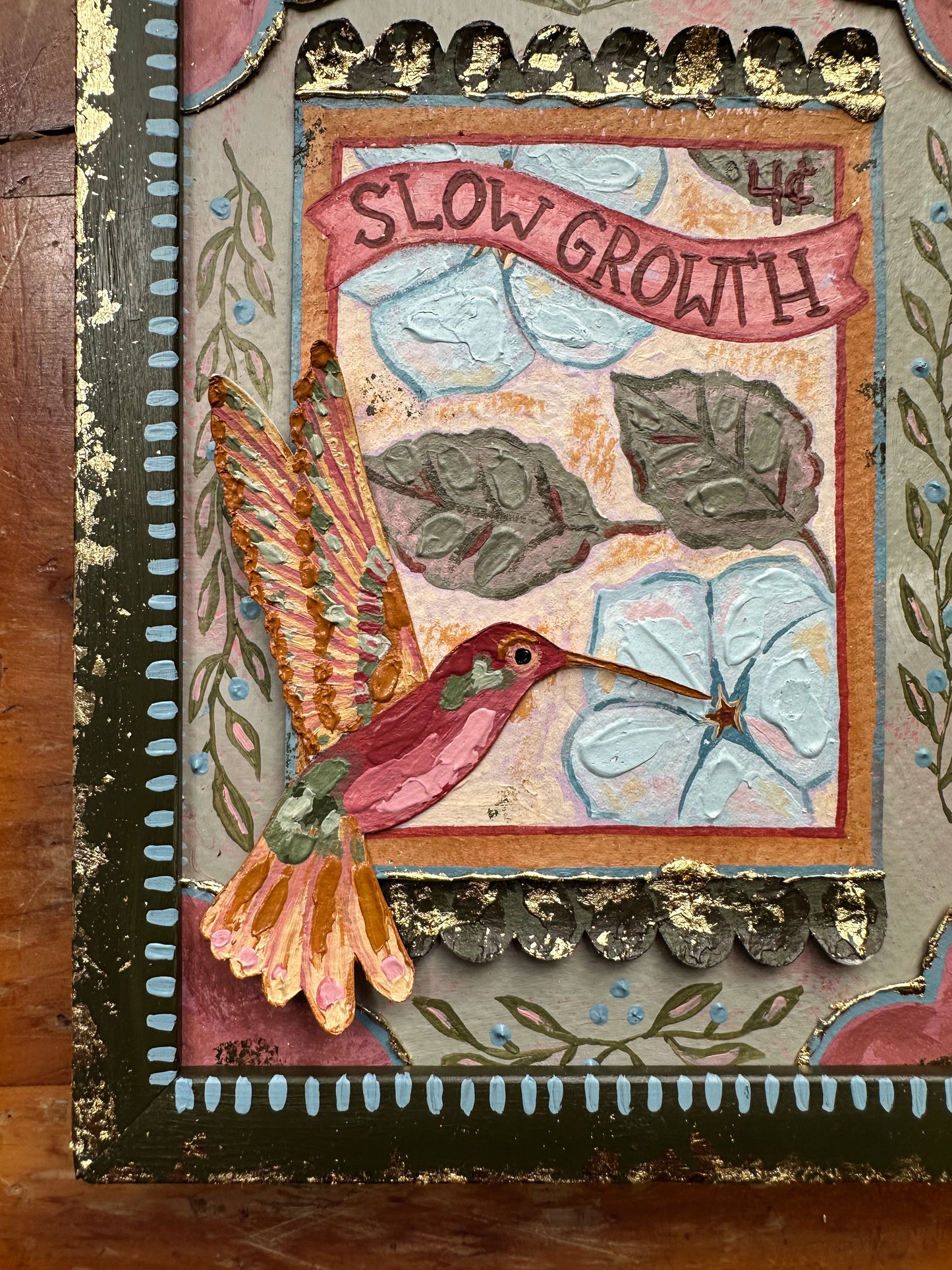 Slow Growth - Hummingbird Original Painting