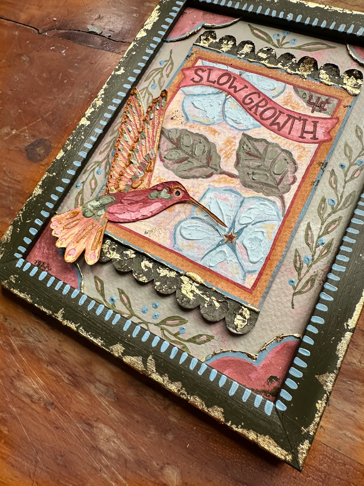 Slow Growth - Hummingbird Original Painting