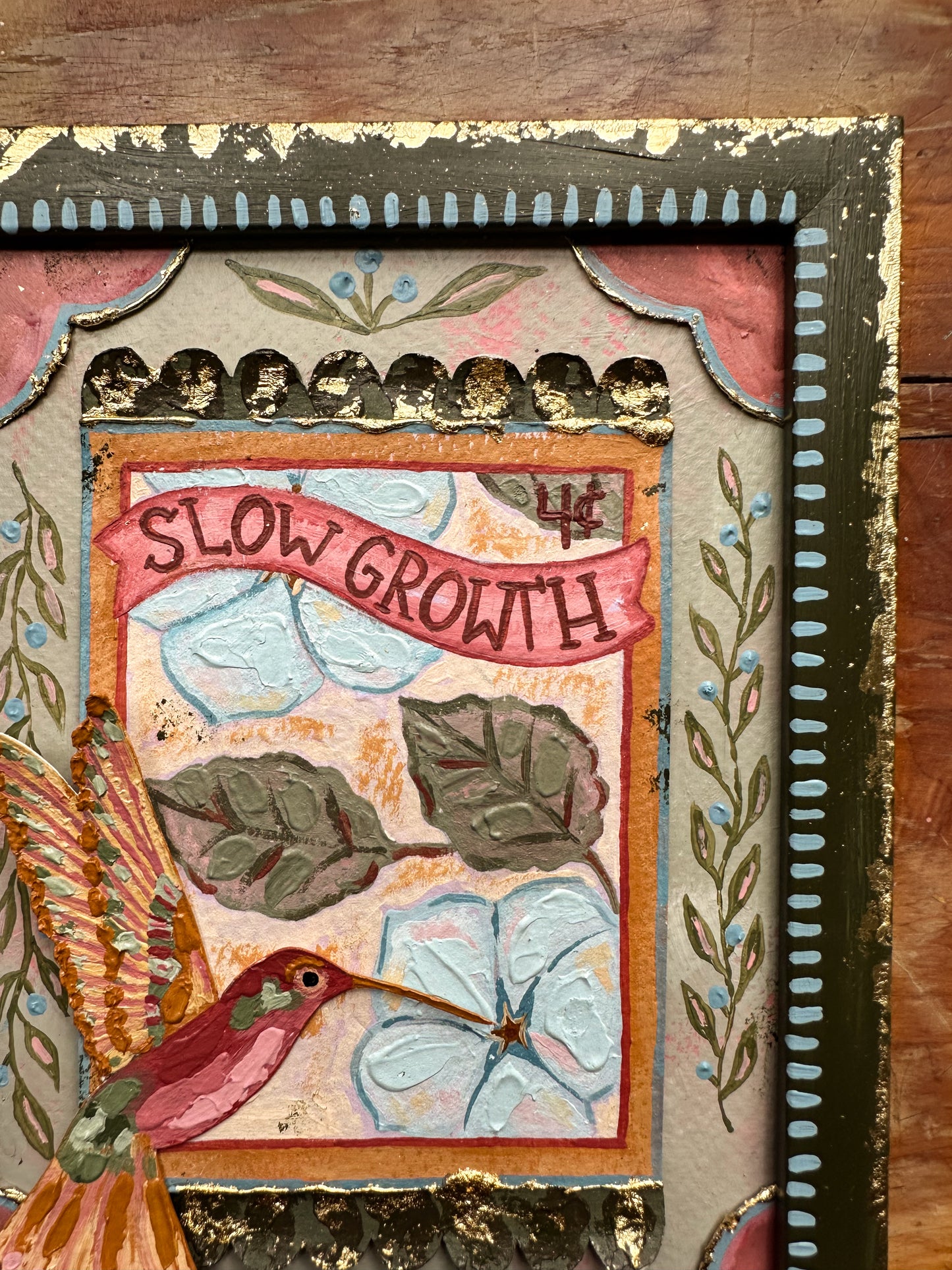 Slow Growth - Hummingbird Original Painting