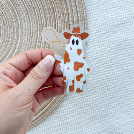 Ghost Cowboy Waterproof Sticker