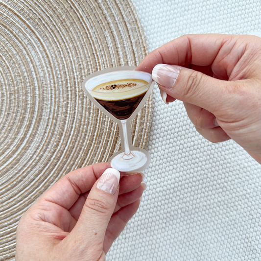 Espresso Martini Waterproof Sticker