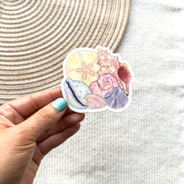 Seashell Waterproof Sticker