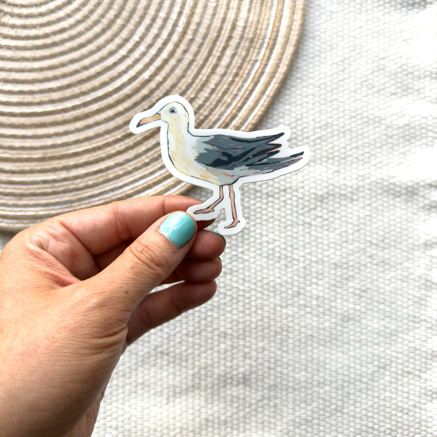 Coastal Seagull Waterproof Sticker