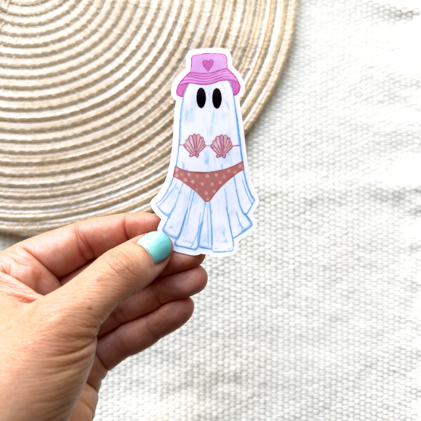 Beach Ghost Waterproof Sticker