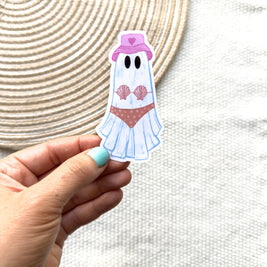 Beach Ghost Waterproof Sticker