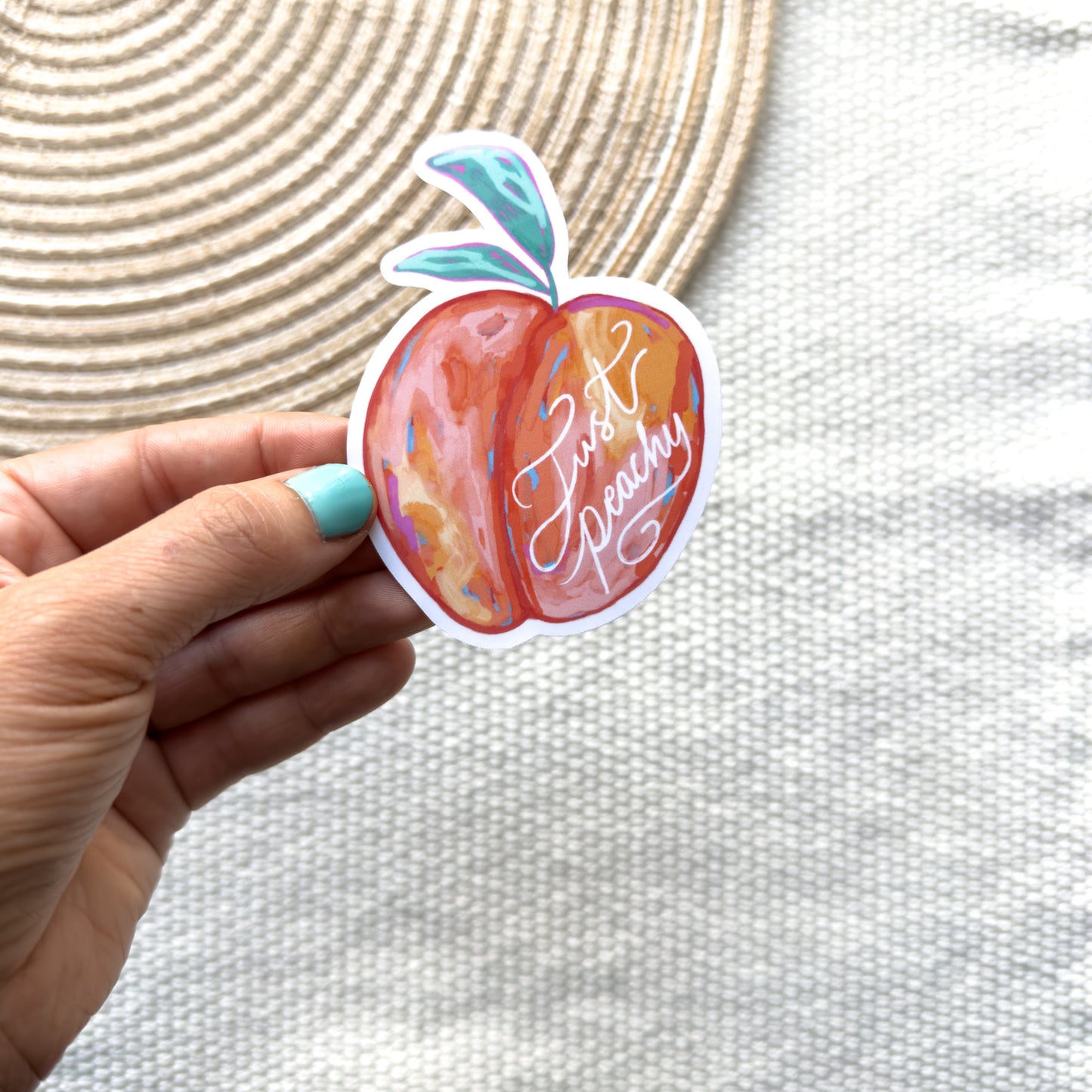 Just Peachy Sticker