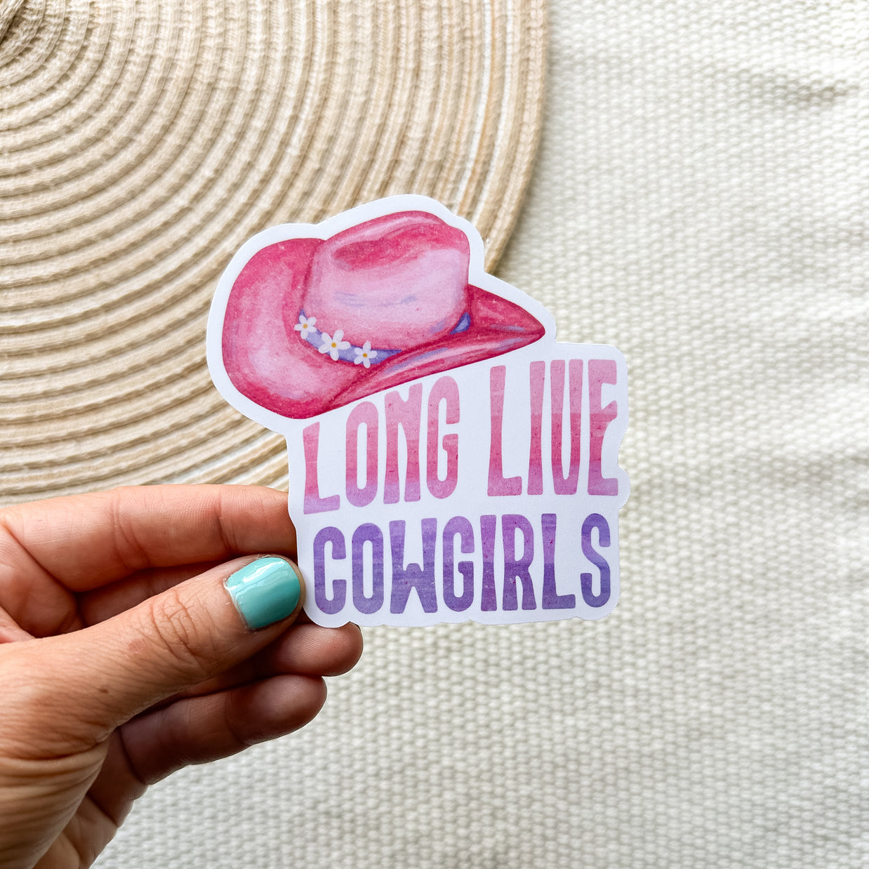Long Live Cowgirls Waterproof Sticker