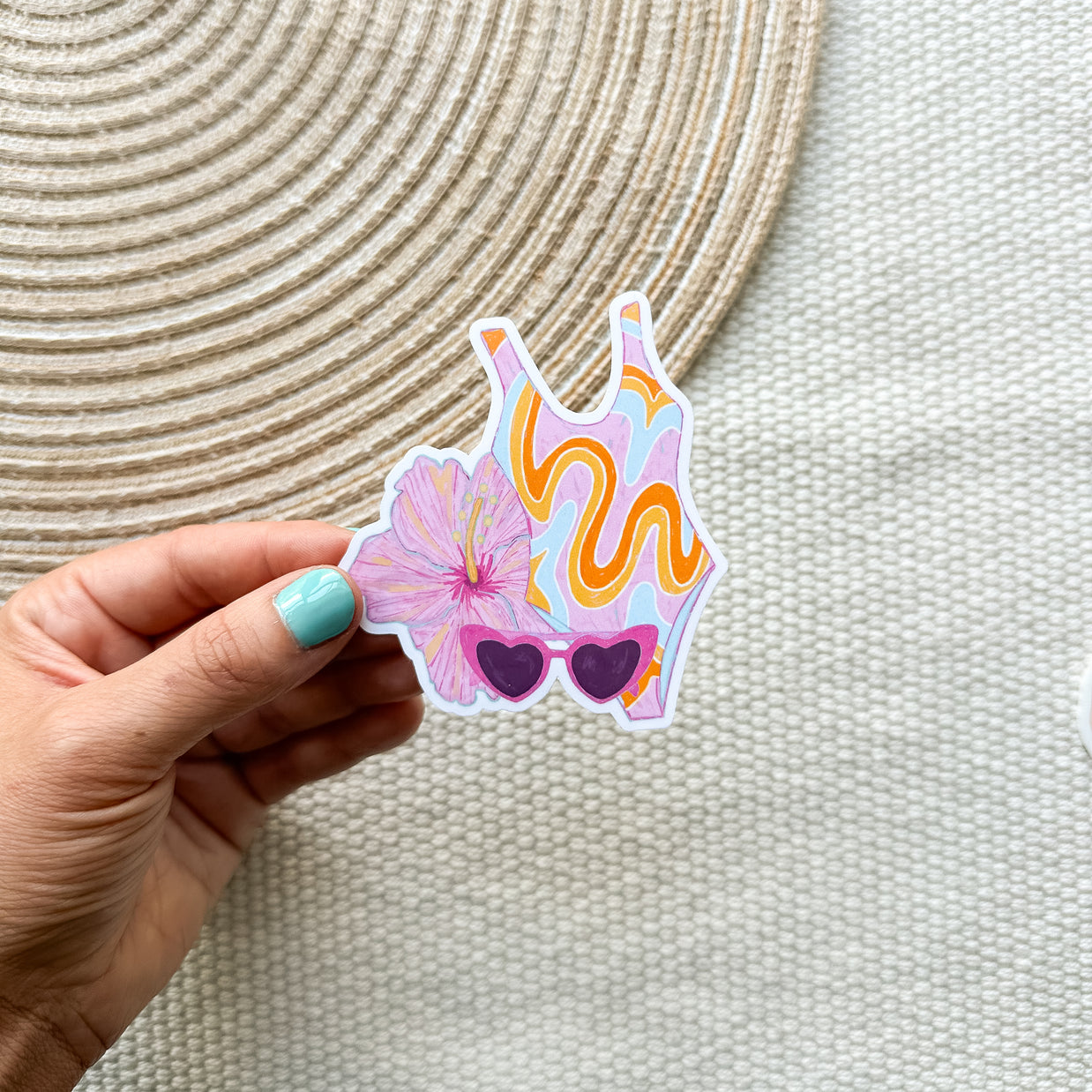 Beach Essentials Waterproof Sticker