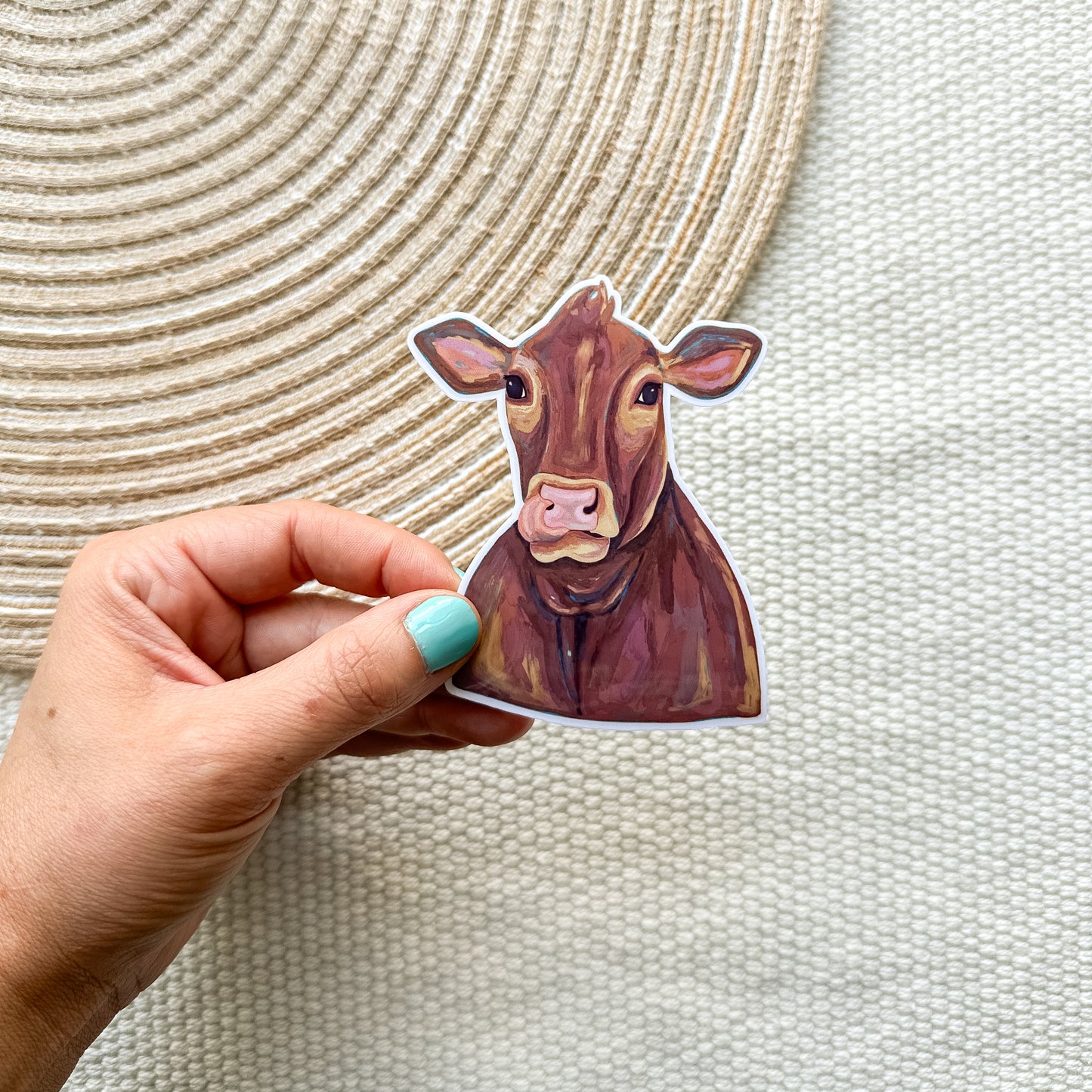 Cow Waterproof Sticker