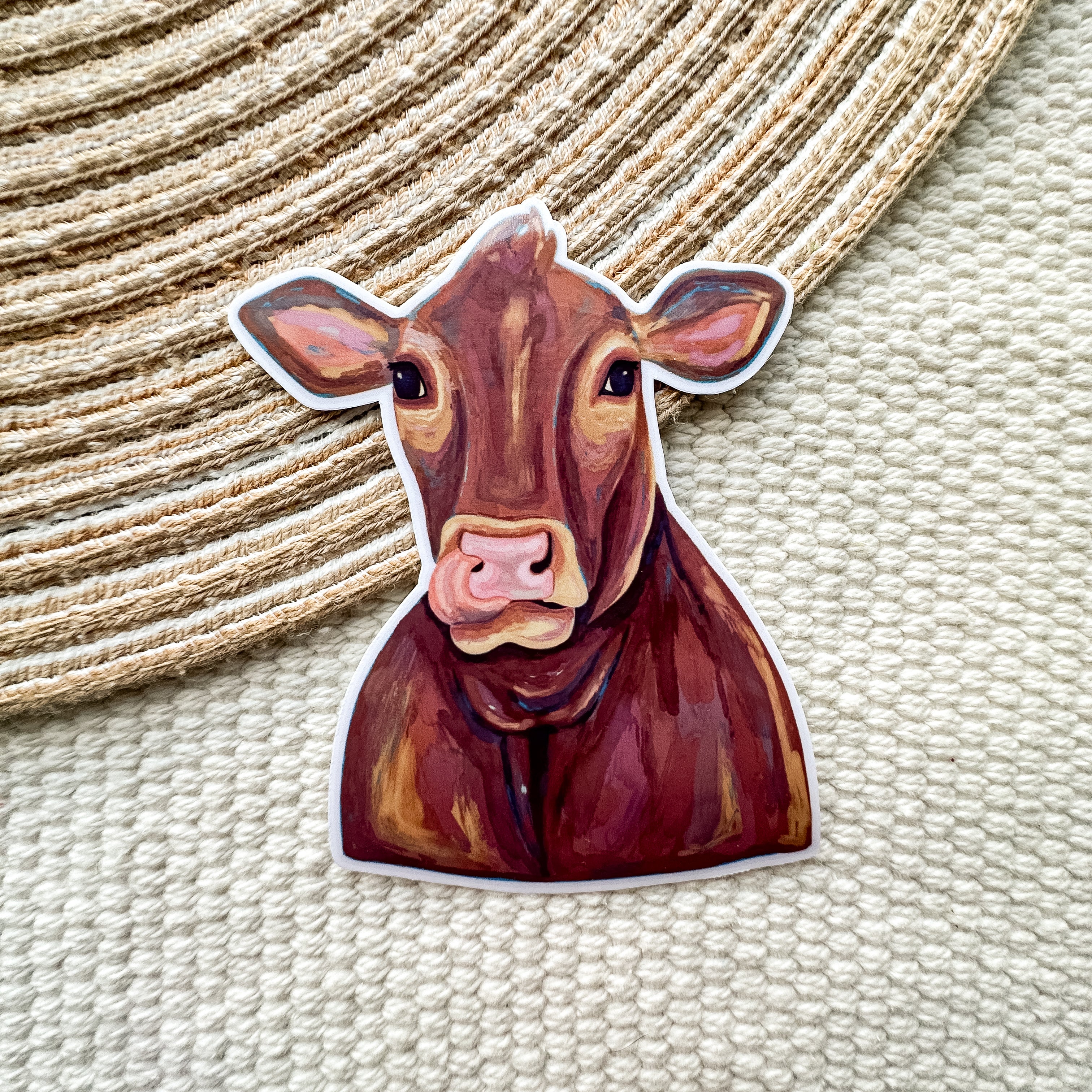 Cow Waterproof Sticker