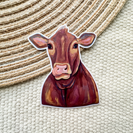 Cow Waterproof Sticker
