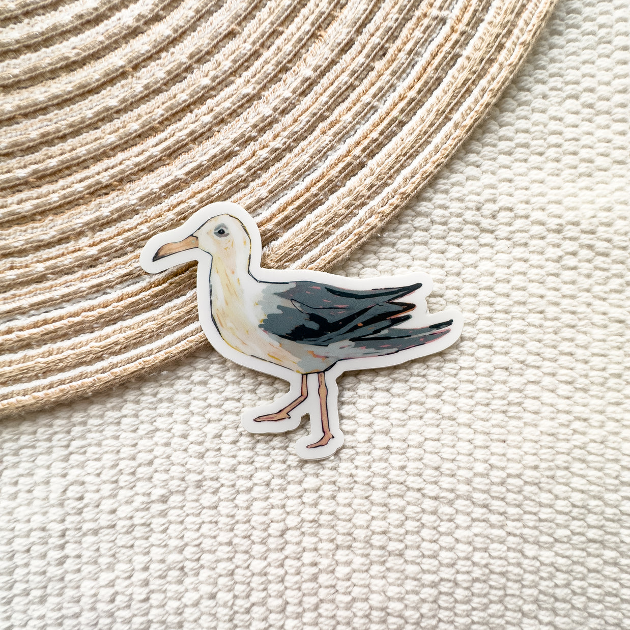 Coastal Seagull Waterproof Sticker