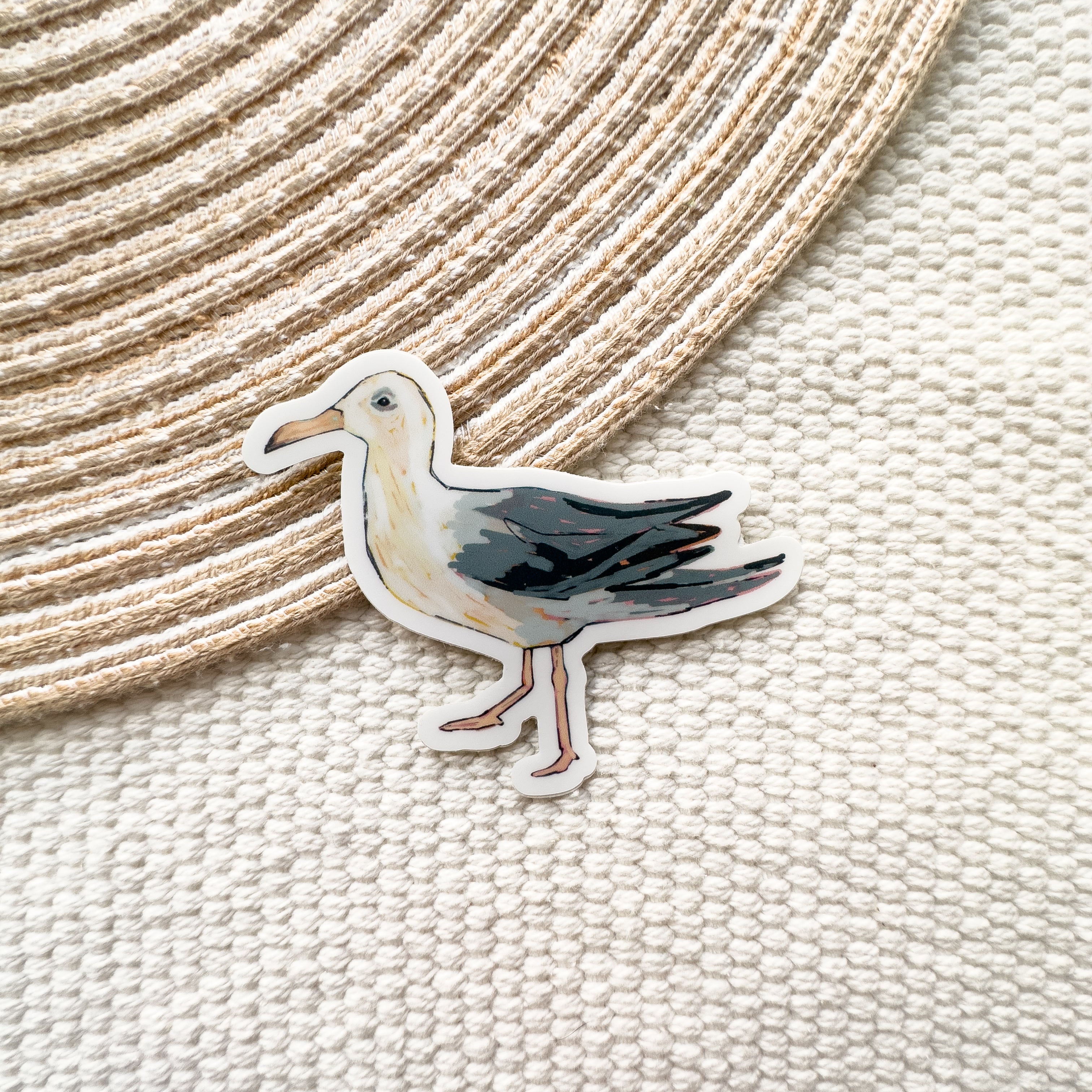 Coastal Seagull Waterproof Sticker