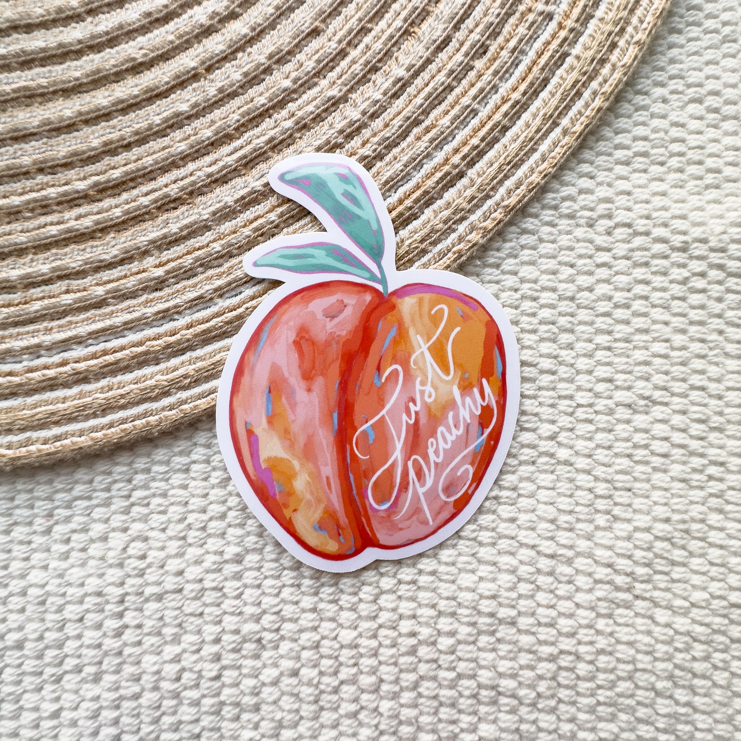 Just Peachy Sticker