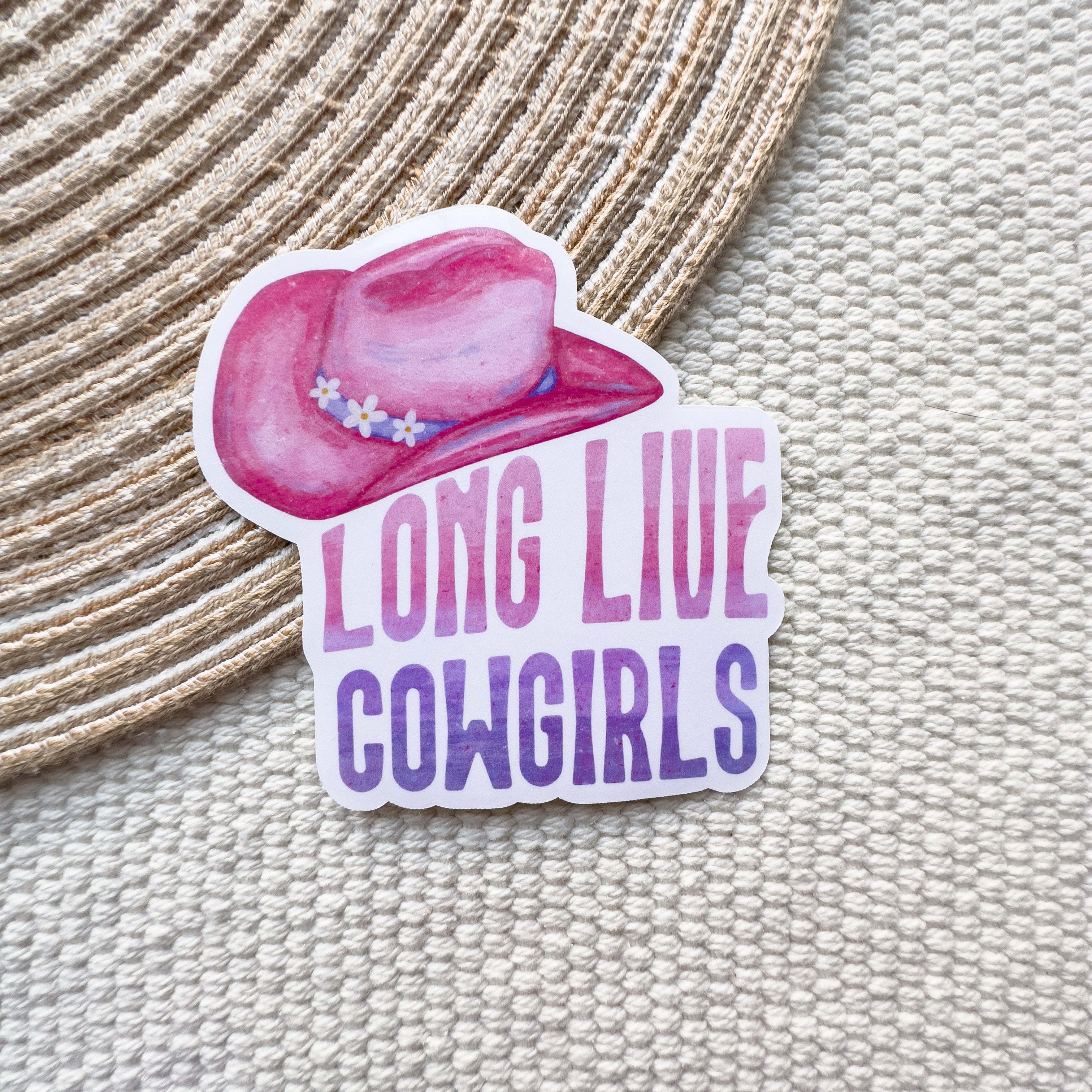 Long Live Cowgirls Waterproof Sticker