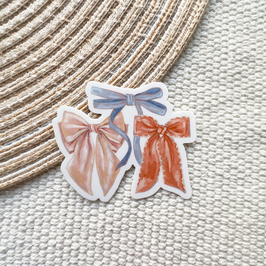 Set of Bows Waterproof Sticker