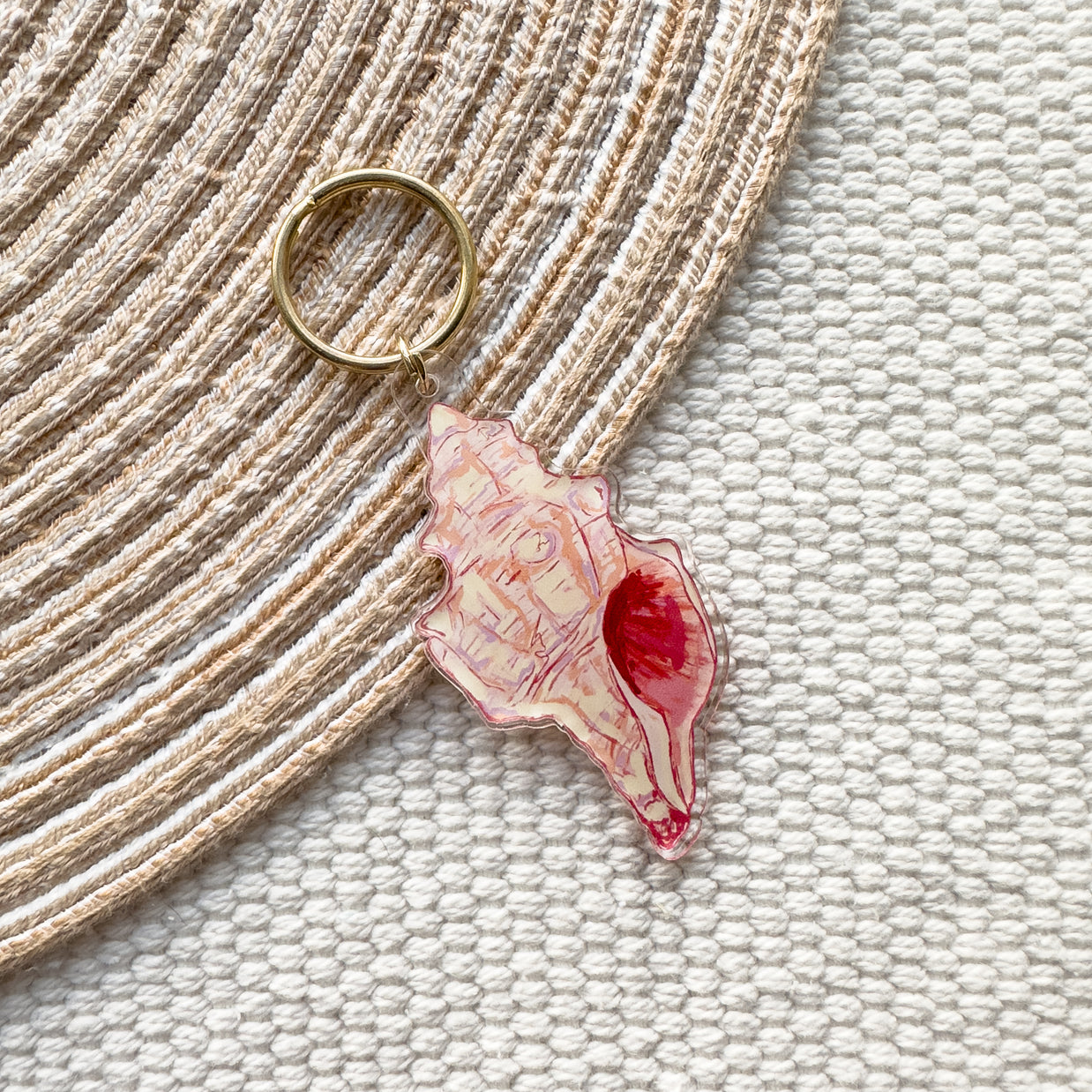 Beach Seashell Keychain