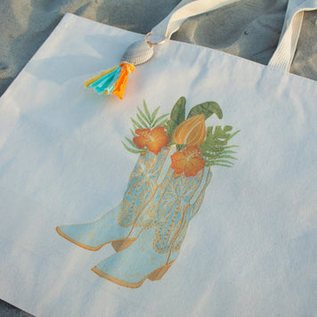 Coastal Cowgirl Tote Bag