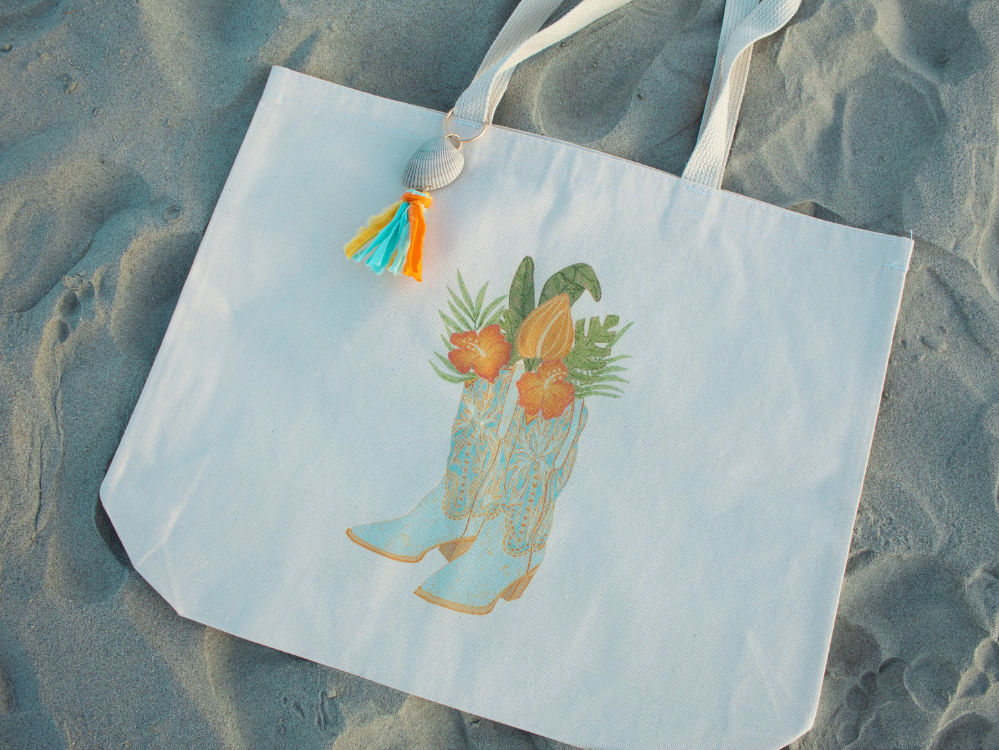 Coastal Cowgirl Tote Bag