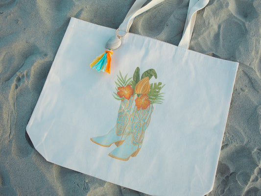 Coastal Cowgirl Tote Bag