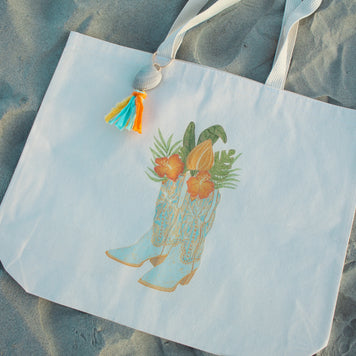 Coastal Cowgirl Tote Bag